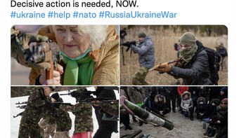 Ini memilukan. Bagi Eropa, jika kalian tidak bergerak dan membantu, giliran kalian akan datang, tulis netizen ini. Foto: Twitter