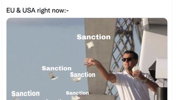 Ukraina mengharapkan bantuan tentara dan juga jadi anggota NATO untuk menangkal Rusia, namun NATO hanya sibuk memberikan sanksi pada Rusia yang dianggap kurang berpengaruh. Foto: Twitter