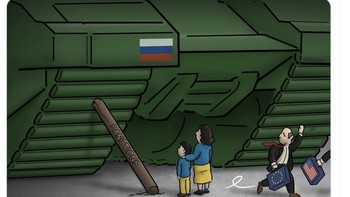 NATO dinilai hanya memberikan bantuan sekadarnya ke Ukraina, padahal militer Rusia sangat kuat. Foto: Twitter