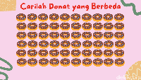 Temukan donat yang berbeda di gambar ini. Foto: Atilah Tia Abelta/detikHealth