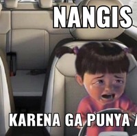 Nangis pas sadar kalau ayang cuma khayalan. Yuk semangat cari ayang yang beneran nyata. Foto: Twitter