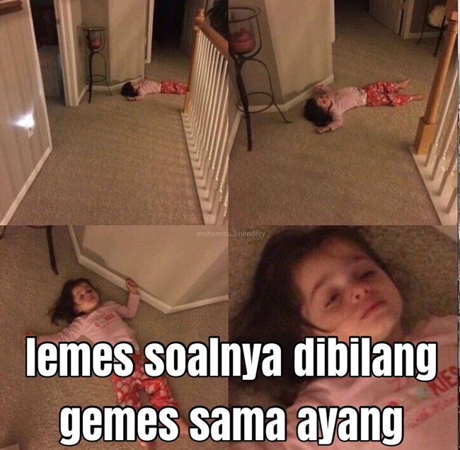 Karena yang bilang ayang, rasanya langsung jadi pengin pingsan. Ah bisa aja si ayang nih.. Foto: Twitter