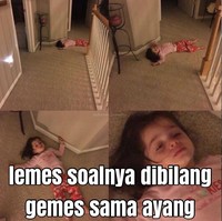 Karena yang bilang ayang, rasanya langsung jadi pengin pingsan. Ah bisa aja si ayang nih.. Foto: Twitter