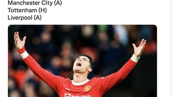 MU harus segera bangkit karena akan menghadapi 3 pertandingan berat melawan tim papan atas Liga Inggris. Foto: Twitter