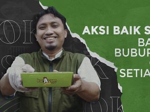 Mural Tuhan Aku Lapar Gugah Sonny Bagikan Bubur Gratis di Depok