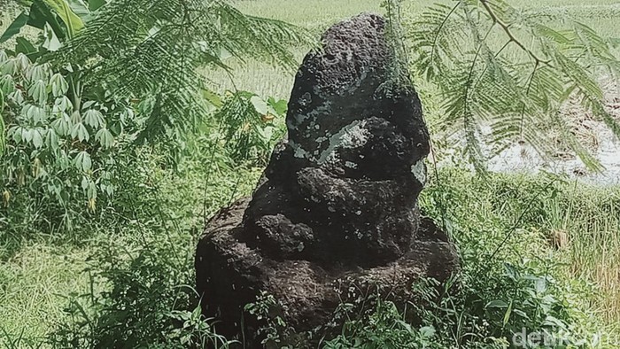 Arca Ganesha kuno di Klaten yang kondisinya sudah rusak.