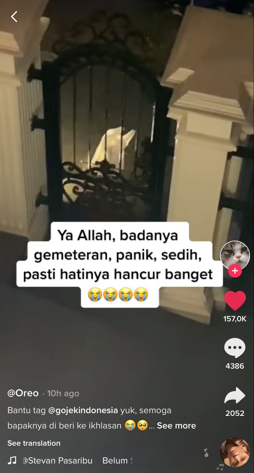 Driver ojol anaknya meninggal