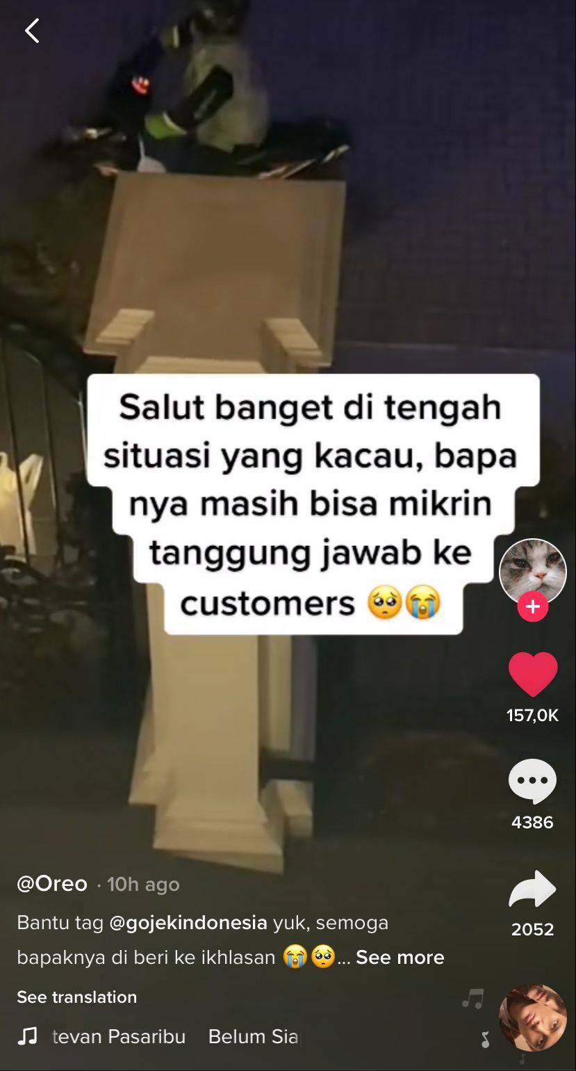 Driver ojol anaknya meninggal