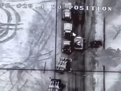 Penampakan Ukraina Hancurkan Konvoi Rusia Pakai Drone