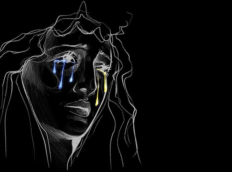 fotoinet Kumpulan Ilustrai yang Menyayat Hati Perang Ukraina dan Rusia