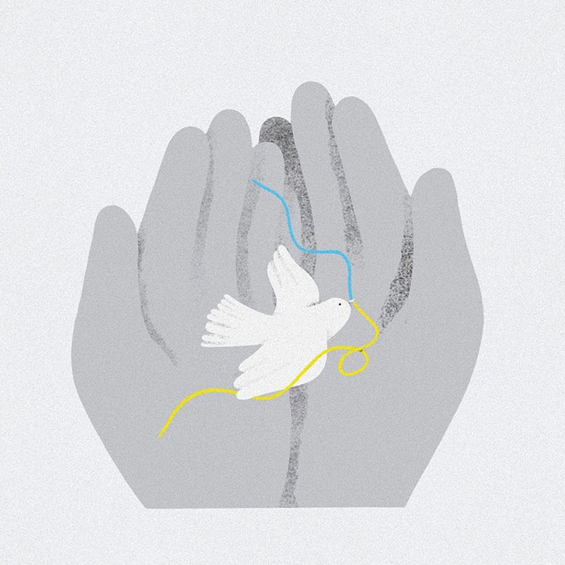 fotoinet Kumpulan Ilustrai yang Menyayat Hati Perang Ukraina dan Rusia