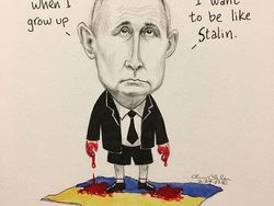 Kumpulan Ilustrasi Konflik Rusia-Ukraina yang Menyayat Hati