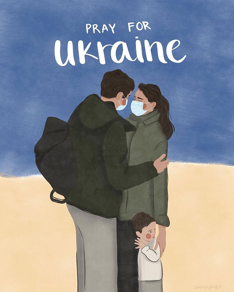 fotoinet Kumpulan Ilustrai yang Menyayat Hati Perang Ukraina dan Rusia