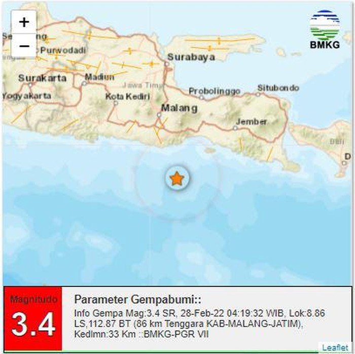 gempa di jatim