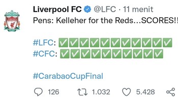 Definisi banyak gol tapi lewat adu penalti. Foto: Twitter