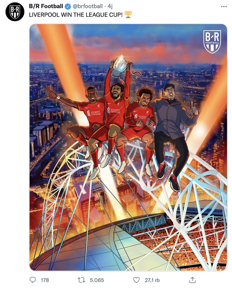 Liverpool memenangkan Piala Liga usai mengalahkan Chelsea di babak final lewat adu penalti.