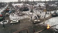Grozny merupakan ibukota negara yang dipimpin oleh Ramdan Kadyrov tersebut pernah disebut kota paling hancur di planet ini oleh PBB. AFP/HECTOR MATA