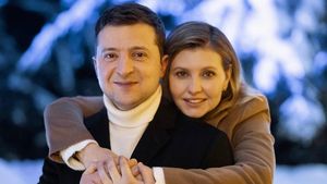 9 Potret Kemesraan Presiden Ukraina dan Istri Sebelum Terpisah karena Perang