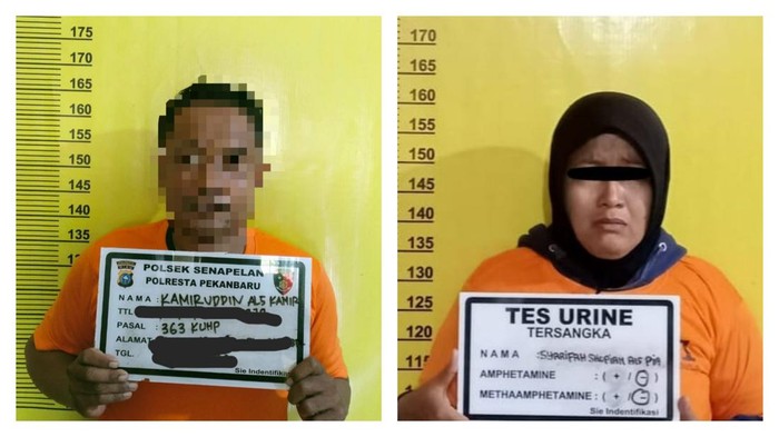 Pasutri di Pekanbaru ditangkap gegara terlibat pencurian motor