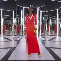 Fashion show kolaborasi Gucci dengan Adidas untuk koleksi musim dingin 2022. Foto: Dok. Gucci.