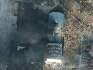 Citra Satelit Hanggar Pesawat Terbesar di Dunia AN-225 Dihancurkan Rusia