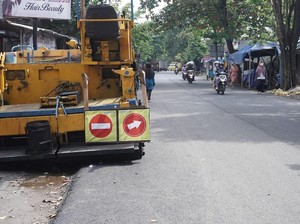 Hore! Jalan RE Martadinata Batang yang Rusak Parah Kini Diaspal Mulus