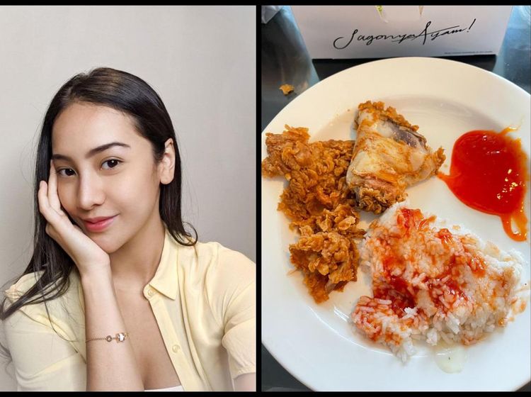 Ketika Anya Geraldine Pamer Makan Nasi Banjir Saus Tomat hingga Pecel Lele