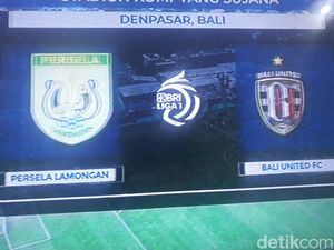 Laga Persela Vs Bali United Berakhir dengan Skor 1-2