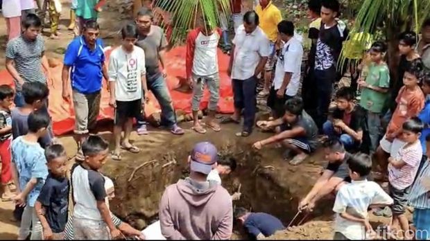 Sebanyak tiga ton ikan mati setelah terjadi banjir bandang di kawasan Lubuk Landur Kabupaten Pasaman Barat, Sumbar (Jeka Kampai/detikcom)
