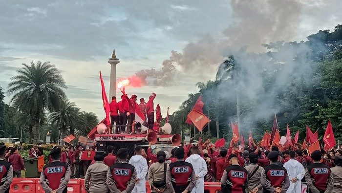 Demo IMM di Patung Kuda (Karin-detikcom)