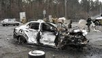 Deretan Mobil Luluh Lantak Korban Invasi Rusia ke Ukraina