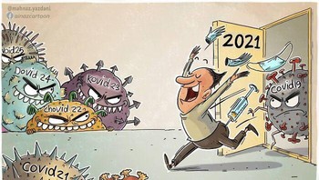 Belum bisa bebas, virus masih di mana-mana. Foto: Boredpanda