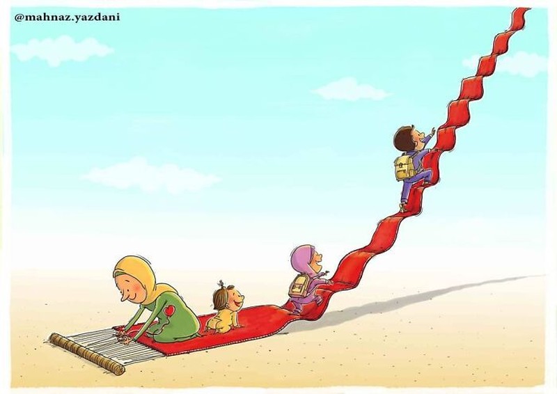 fotoinet Ilustrasi Menohok Tampilkan Kehidupan Modern Saat Ini