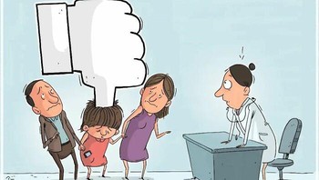 Sebagaimana dikutip dari Boredpanda, Mahnaz Yazdani sudah 20 tahun jadi kartunis. Ini adalah kritik soal orang tua yang tidak menghargai anak. Foto: Boredpanda