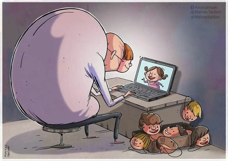 fotoinet Ilustrasi Menohok Tampilkan Kehidupan Modern Saat Ini