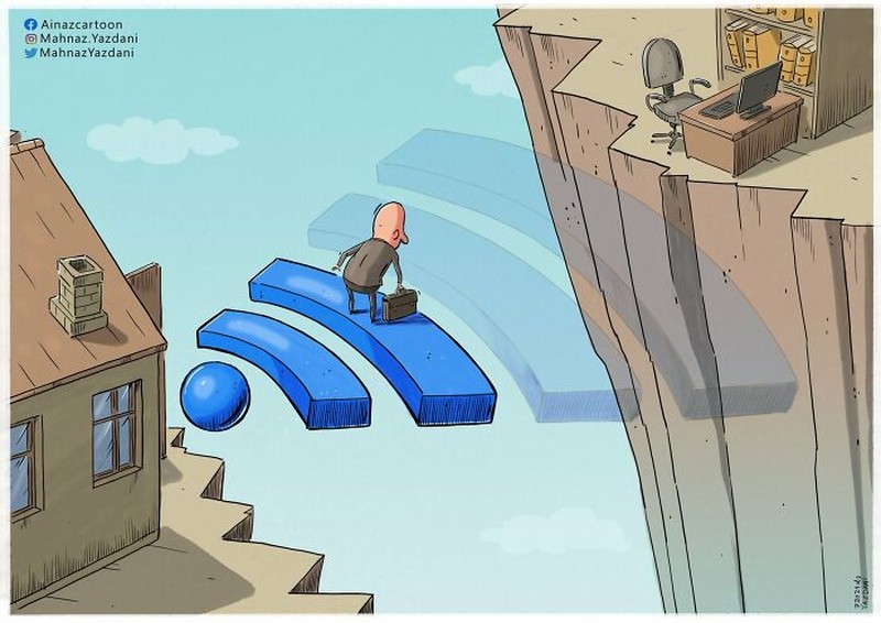 fotoinet Ilustrasi Menohok Tampilkan Kehidupan Modern Saat Ini