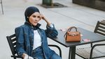 Gaya Elegan Angel Lelga Saat Ngopi dan Makan Salad