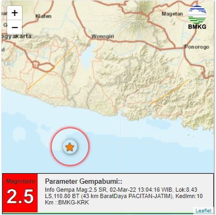 Gempa Pacitan