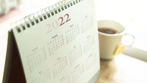 Ilustrasi kalender atau tanggal merah