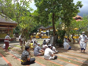 Jelang Nyepi, Begini Suasana Pura Aditya Jaya Jaktim