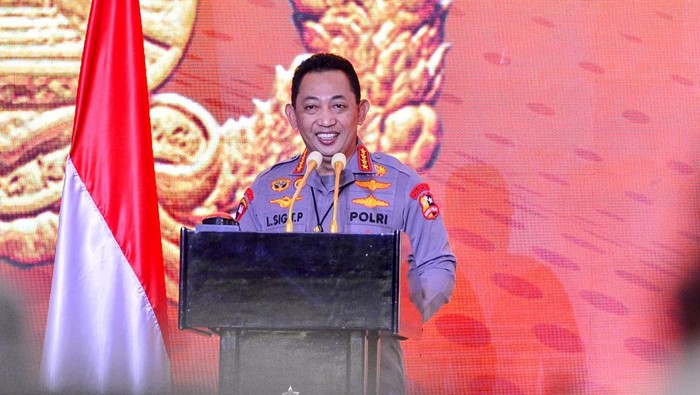 Kapolri Jenderal Listyo Sigit Prabowo di Rapim Polri 2022