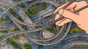 Jalanan jadi mie. Foto: Robin Yayla