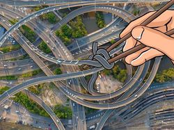 Keren Abis! Ketika Pemandangan Indah Berpadu dengan Gambar Kartun