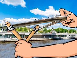 Keren Abis! Ketika Pemandangan Indah Berpadu dengan Gambar Kartun