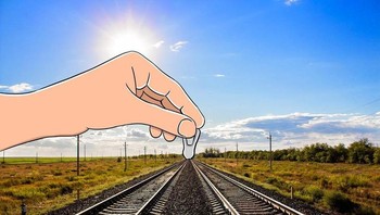 Resleting rel kereta. Foto: Robin Yayla