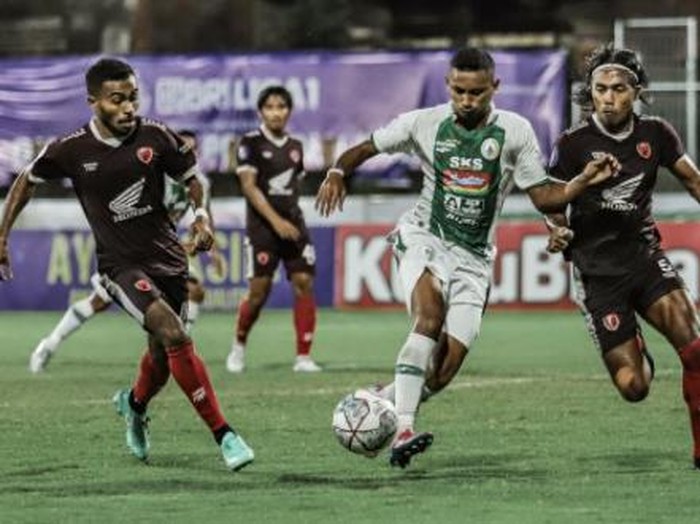 Laga PSS Sleman Vs PSM Makassar berakhir imbang.