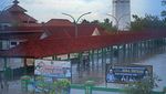 Masjid Agung Kesultanan Banten Tergenang Banjir