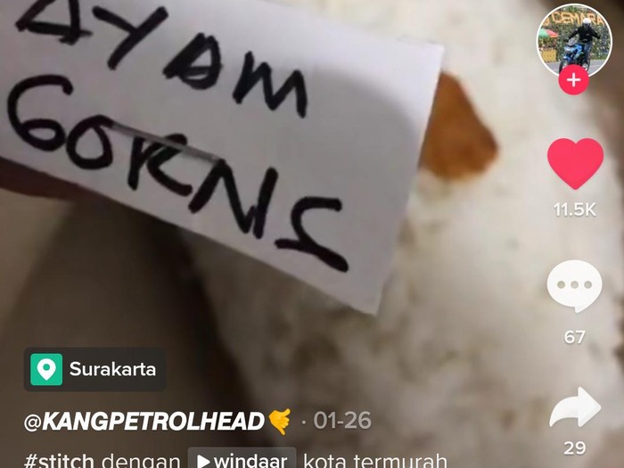 Nasi Ayam Rp 1.500 di Solo