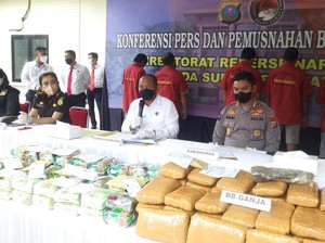 Polda Sumut Ungkap Kasus 53 Kg Ganja-59 Kg Sabu, 6 Tersangka Diamankan