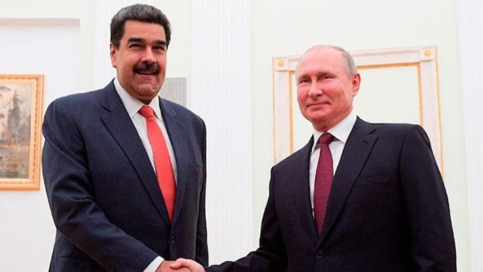 Presiden Venezuela Nicolas Maduro dan Presiden Rusia Vladimir Putin